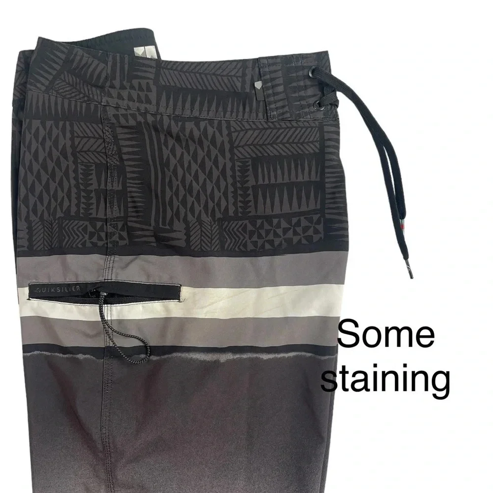 SH646 Men’s Quicksilver Dry Flight Repellent Hawaii Surfer Board Shorts 34